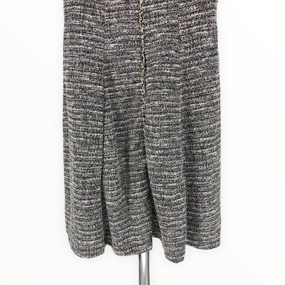 Lane Bryant Tweed Boucle Raw Trim Short Sleeve Fit & Flare Dress 10/12 Large - Picture 5 of 12